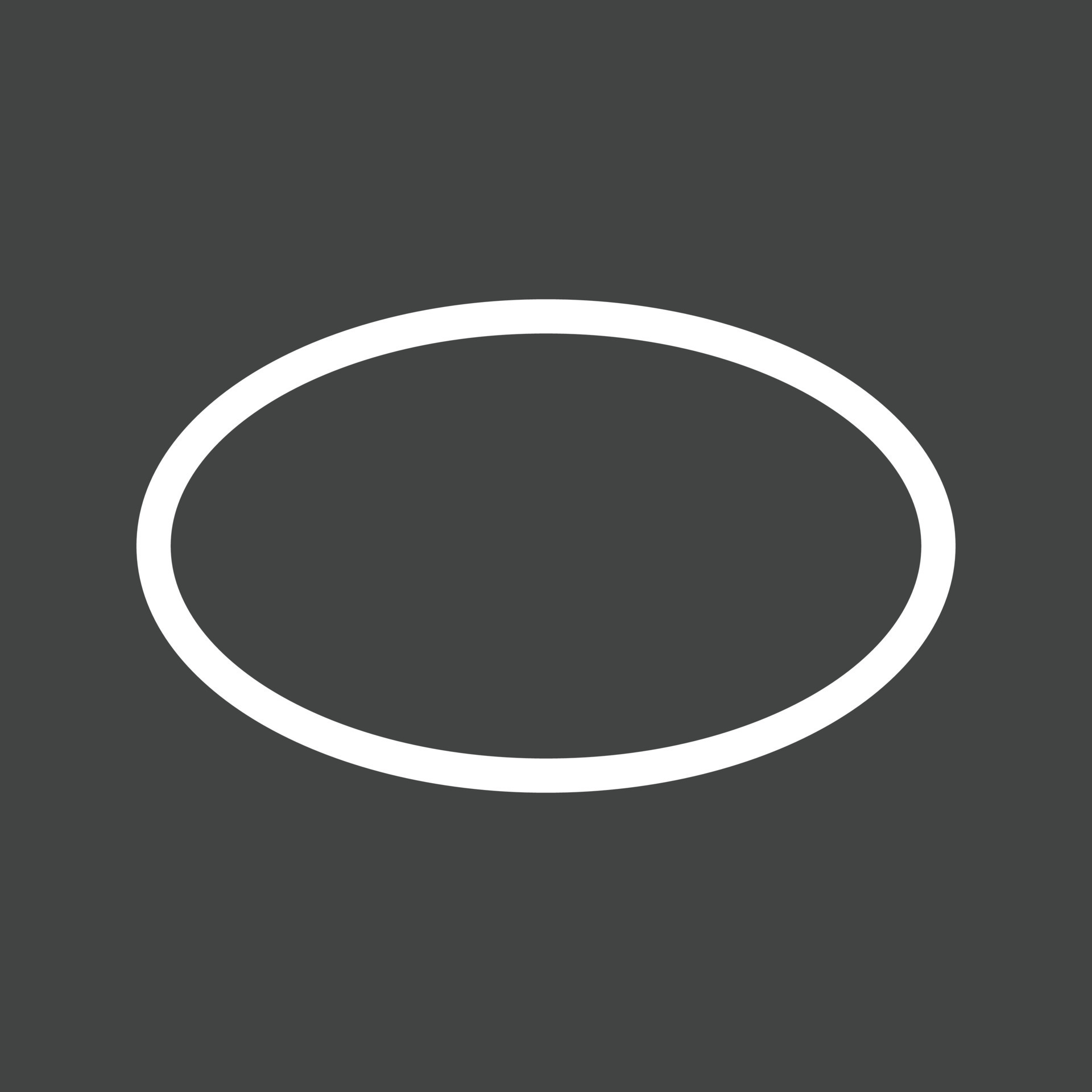 Oval Line Inverted Icon 14997470 Vector Art at Vecteezy