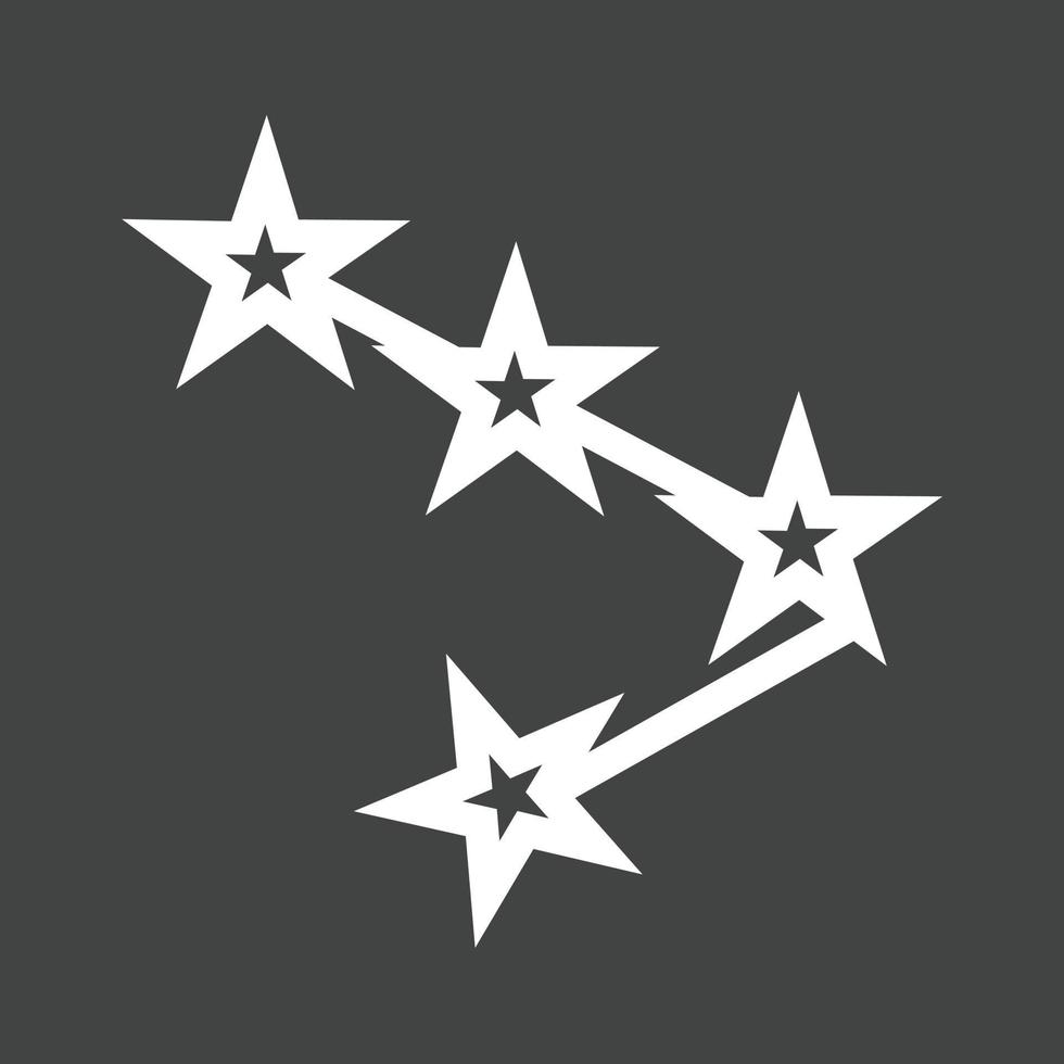 Constellation Line Inverted Icon vector