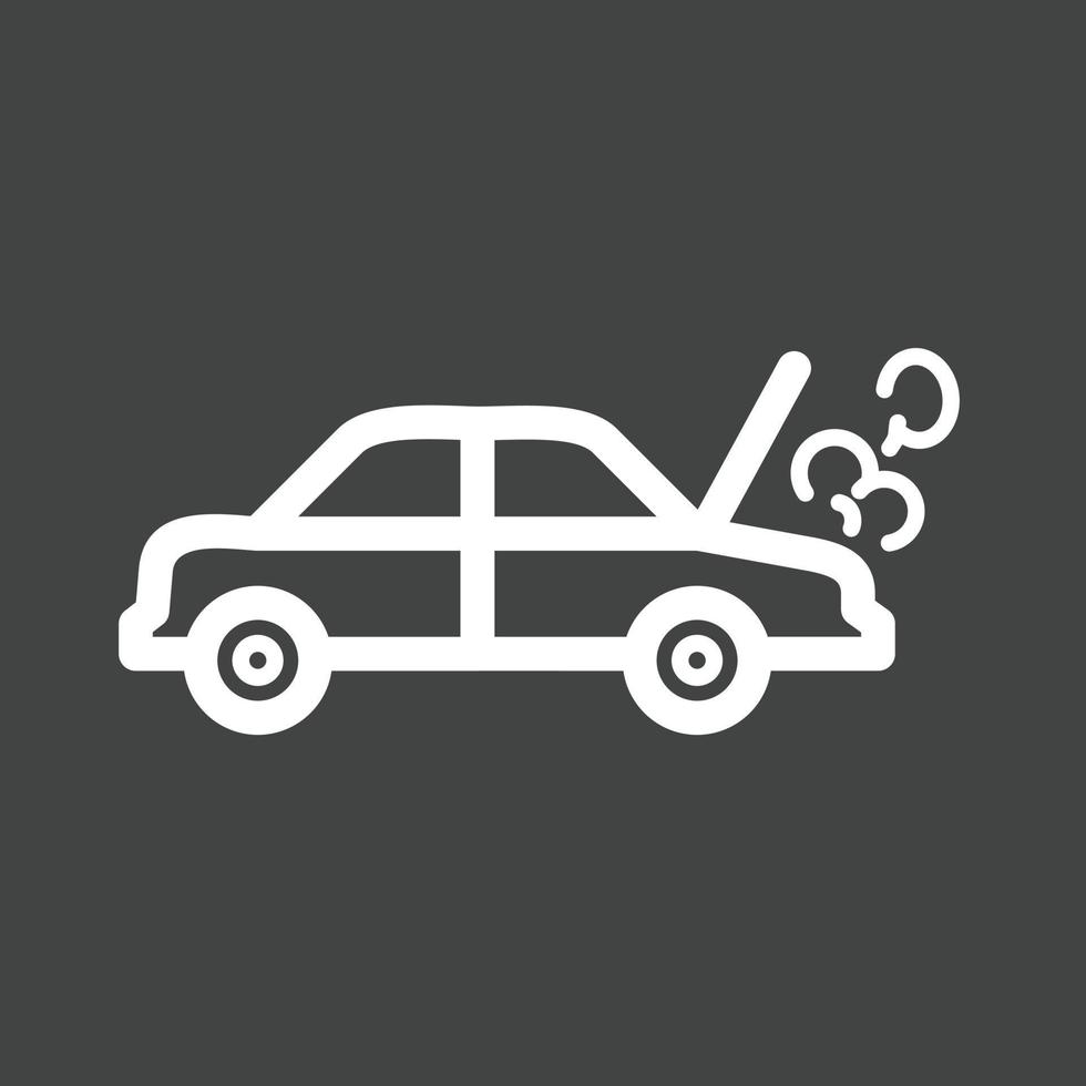 Fumes from Engine Line Inverted Icon vector