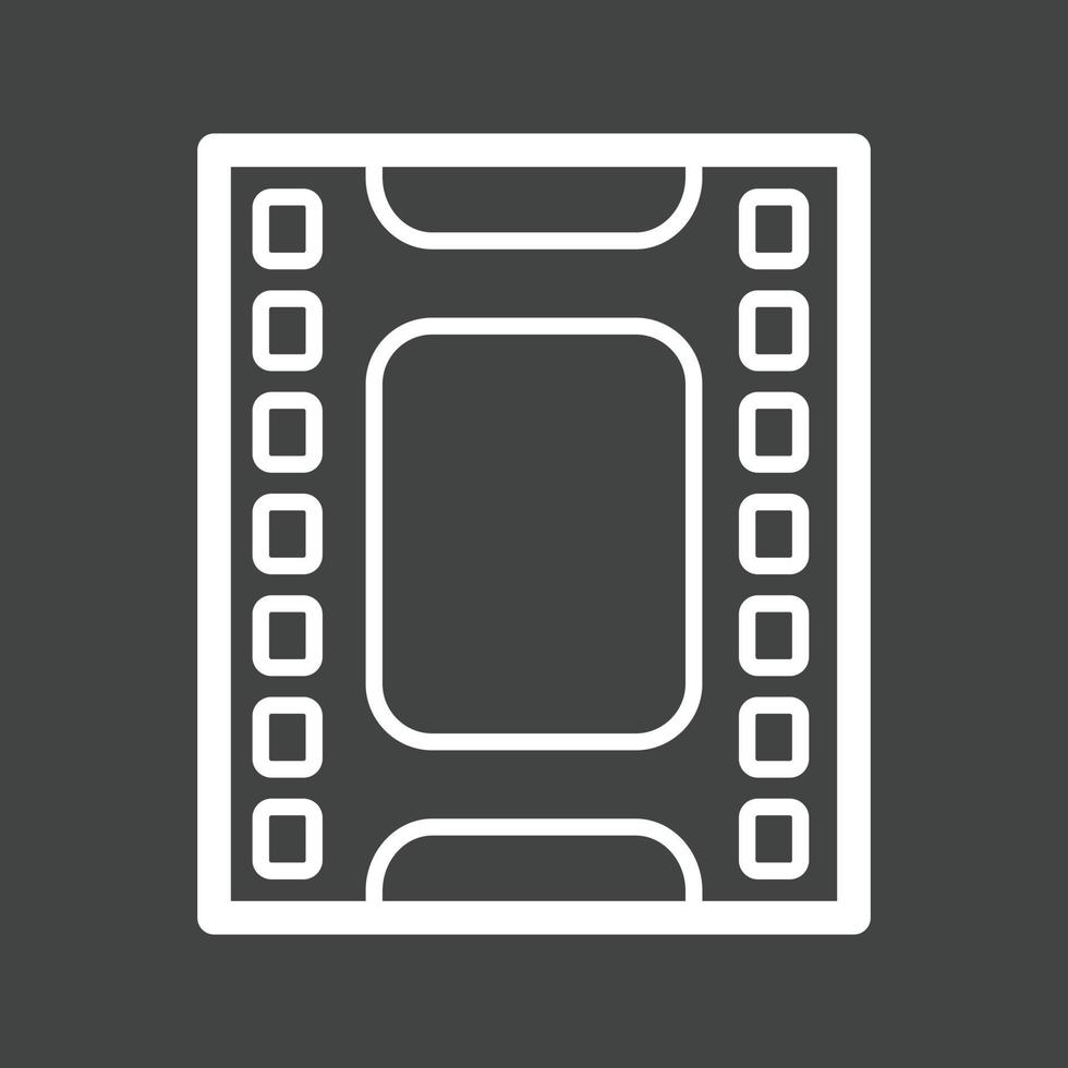 Reel Line Inverted Icon vector