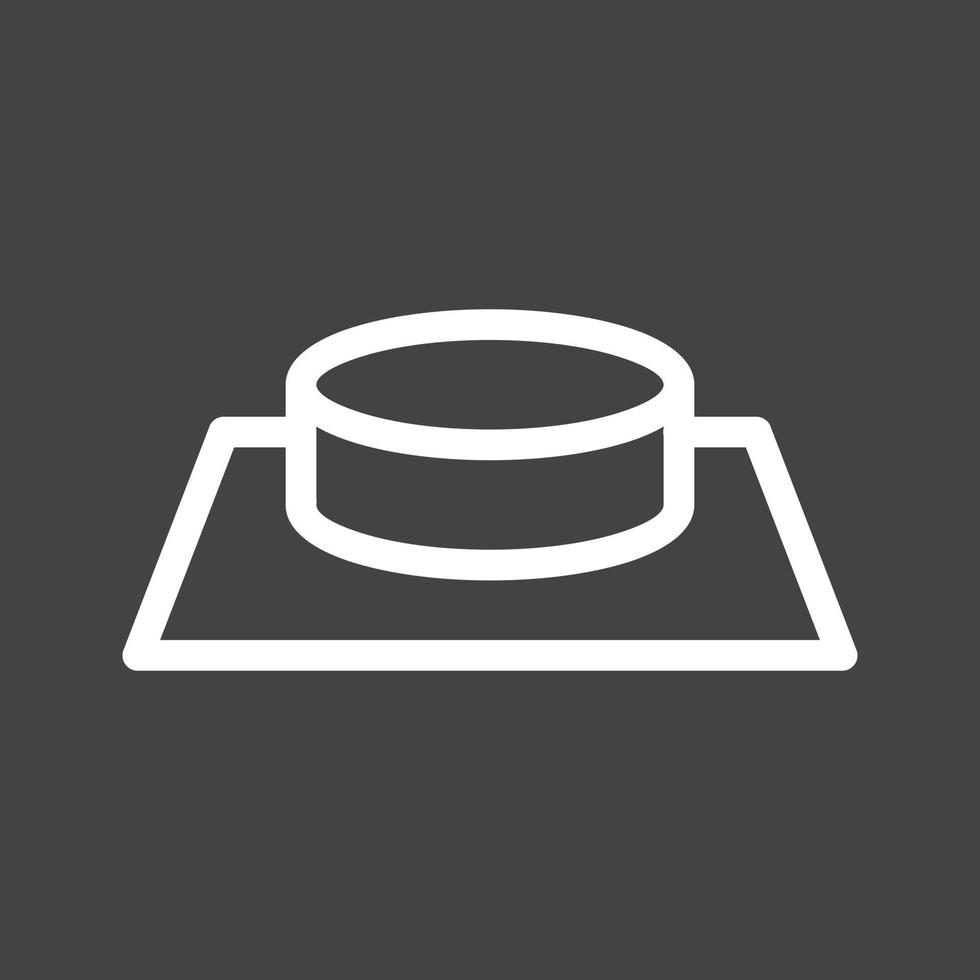 Button Line Inverted Icon vector