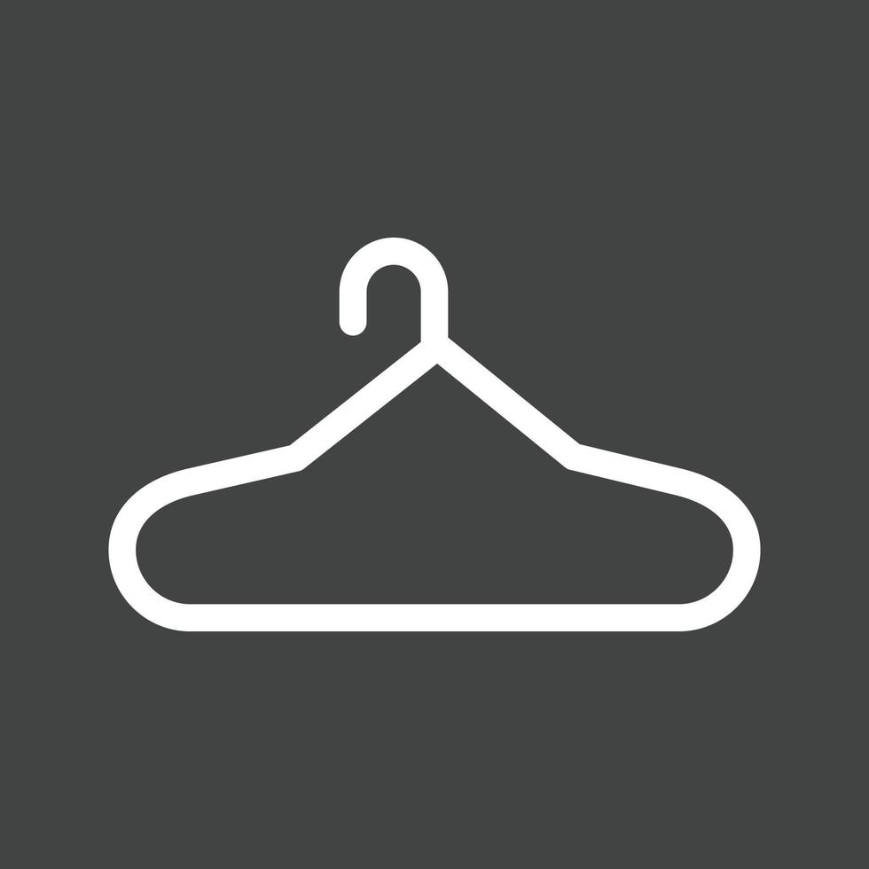 Hanger Line Inverted Icon vector