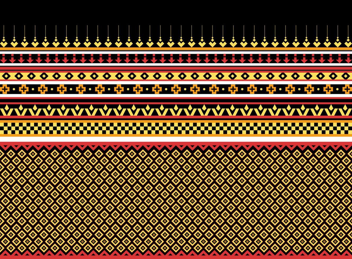 Geometric ethnic oriental pattern background. Design for texture, wrapping, clothing, batik, fabric, wallpaper and background. Pattern embroidery design. vector