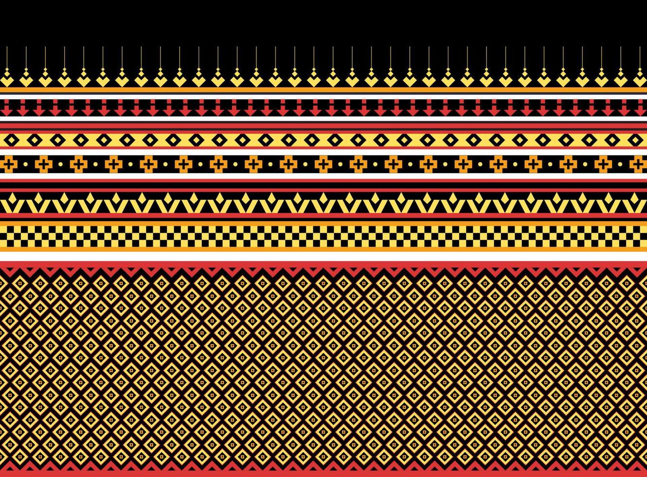 Fondo geométrico del modelo oriental étnico. diseño de textura, envoltura, ropa, batik, tela, papel tapiz y fondo. diseño de bordado de patrones. vector