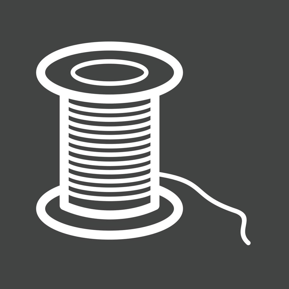 Thread Line Inverted Icon vector