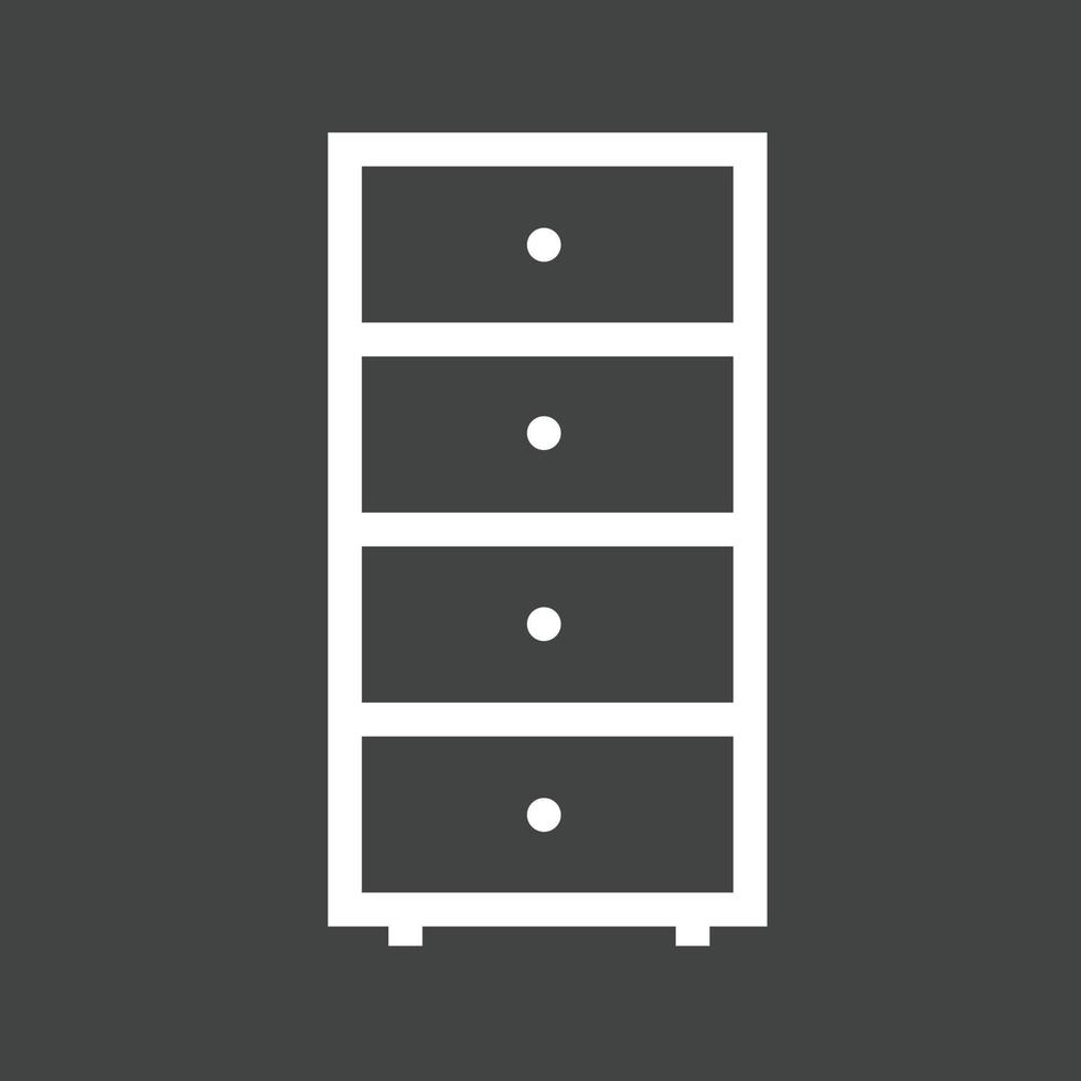 Cabinets Line Inverted Icon vector