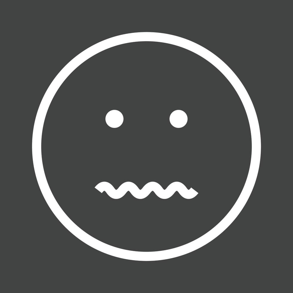 Annulled Line Inverted Icon vector