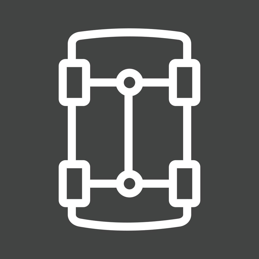 Automobile Line Inverted Icon vector