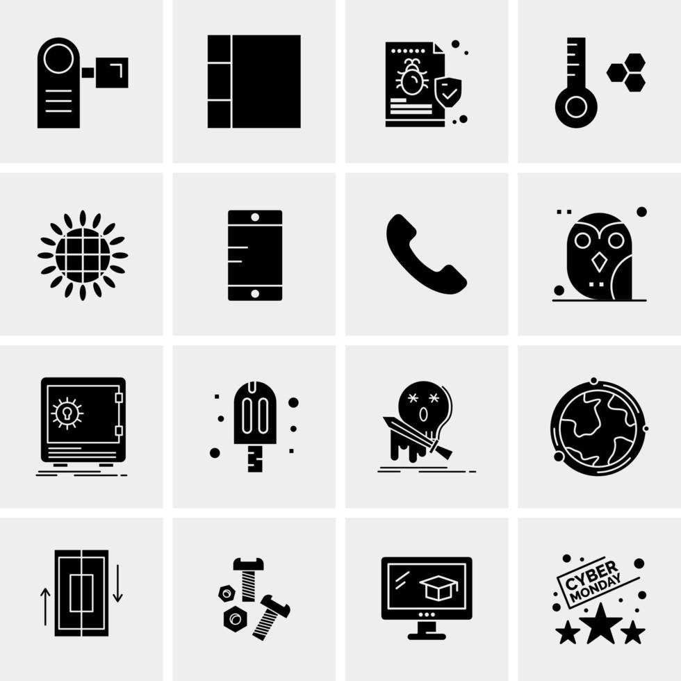 16 Universal Business Icons Vector Creative Icon Illustration to use in web and Mobile Related project