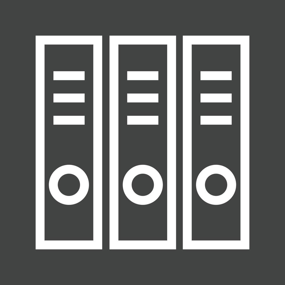 Files Line Inverted Icon vector