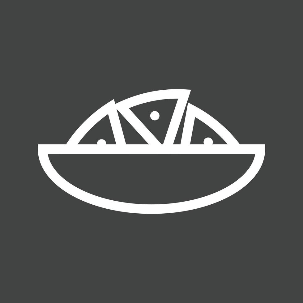 Nachos Line Inverted Icon vector