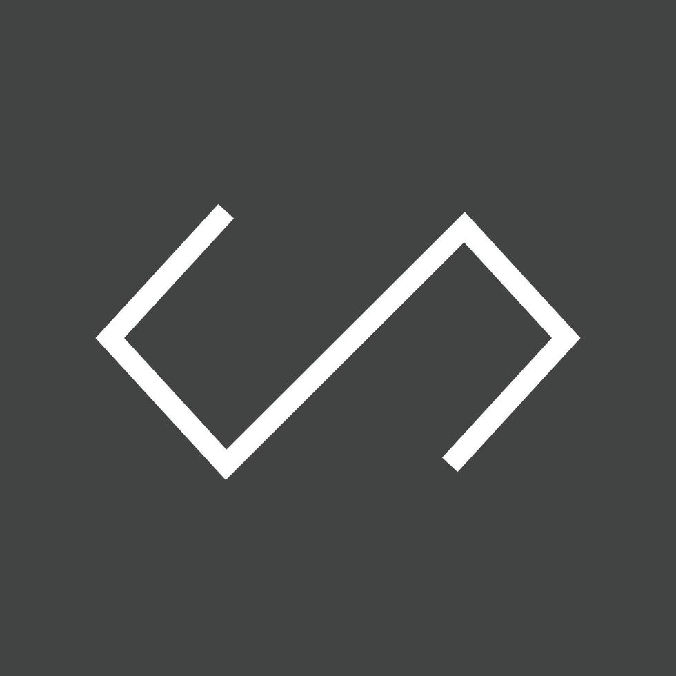 Polymer Line Inverted Icon vector