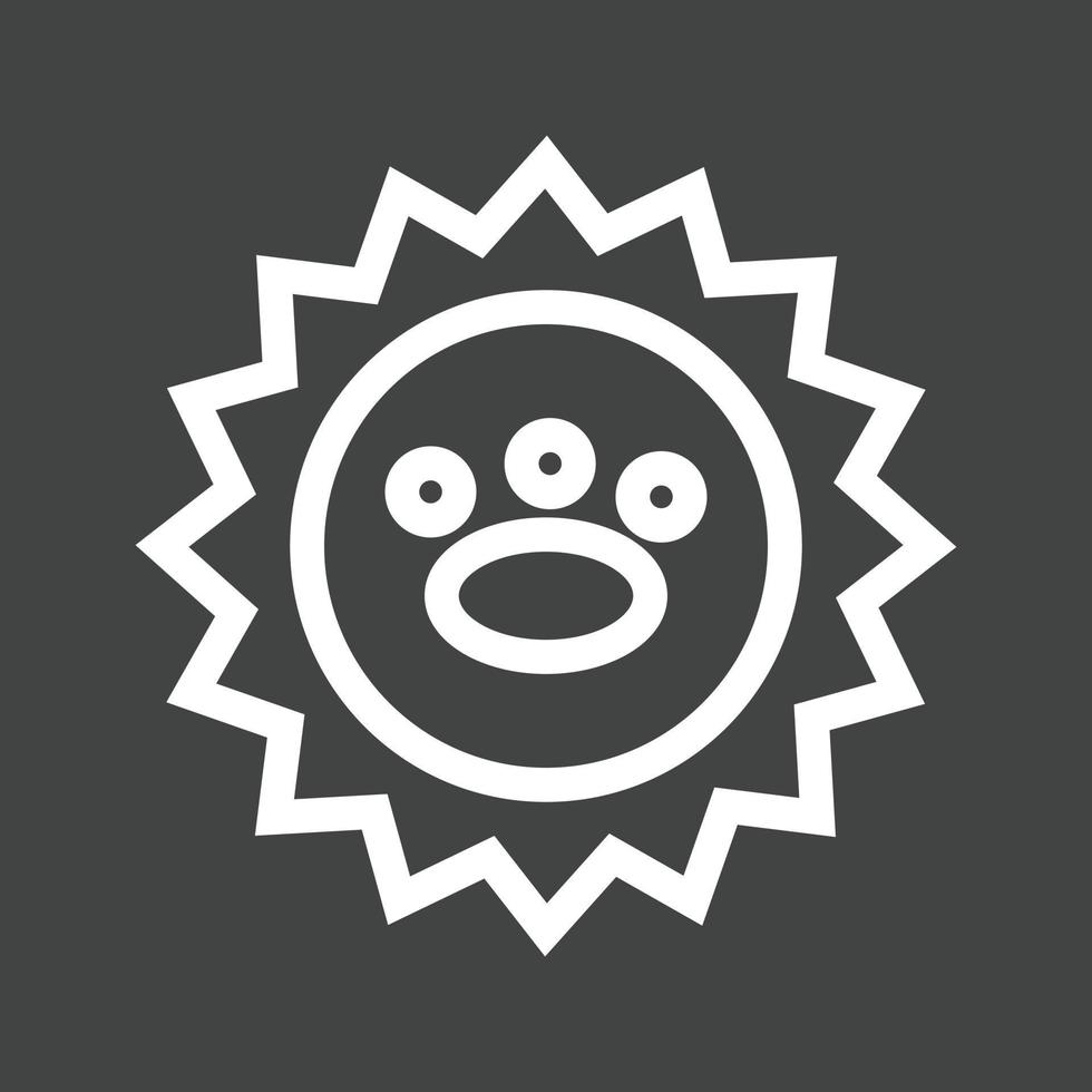 Stamp Line Inverted Icon vector