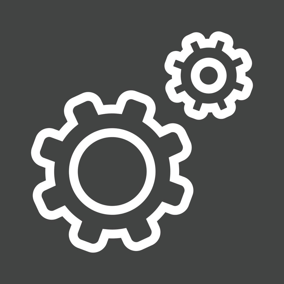 Setting Line Inverted Icon vector