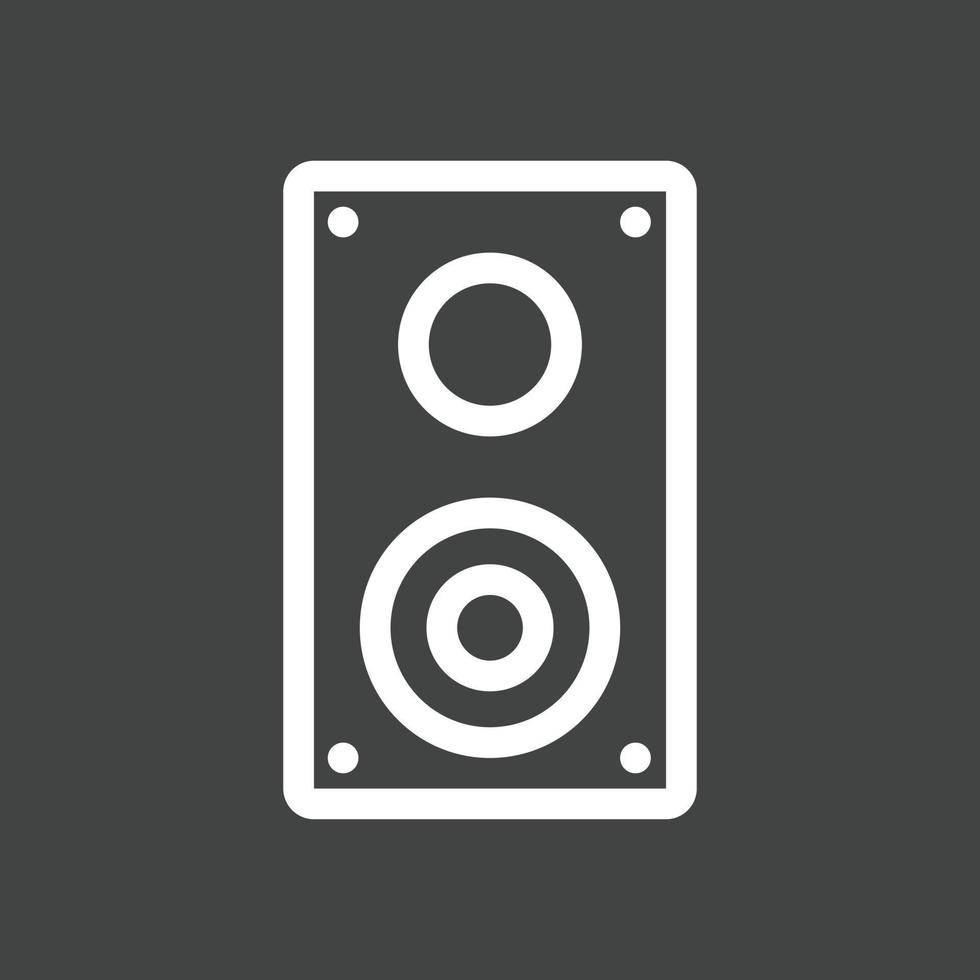 Speaker Line Inverted Icon vector