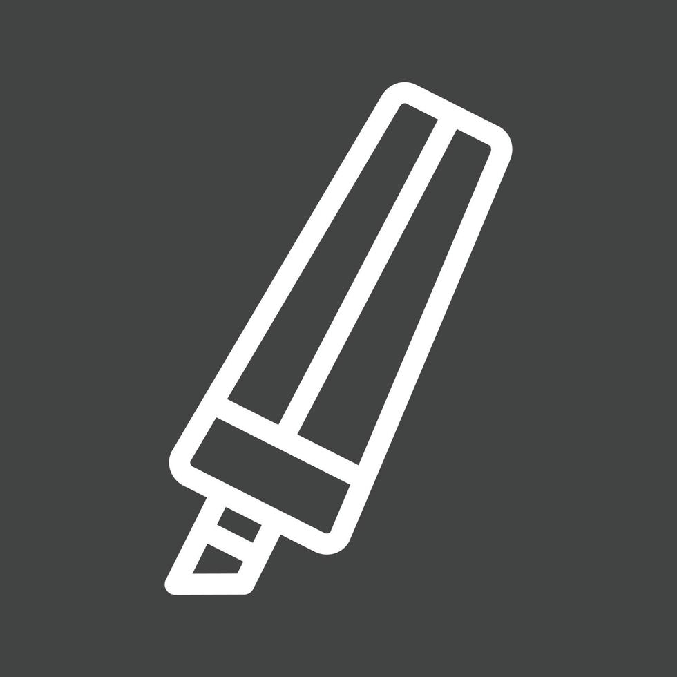 Marker Line Inverted Icon vector