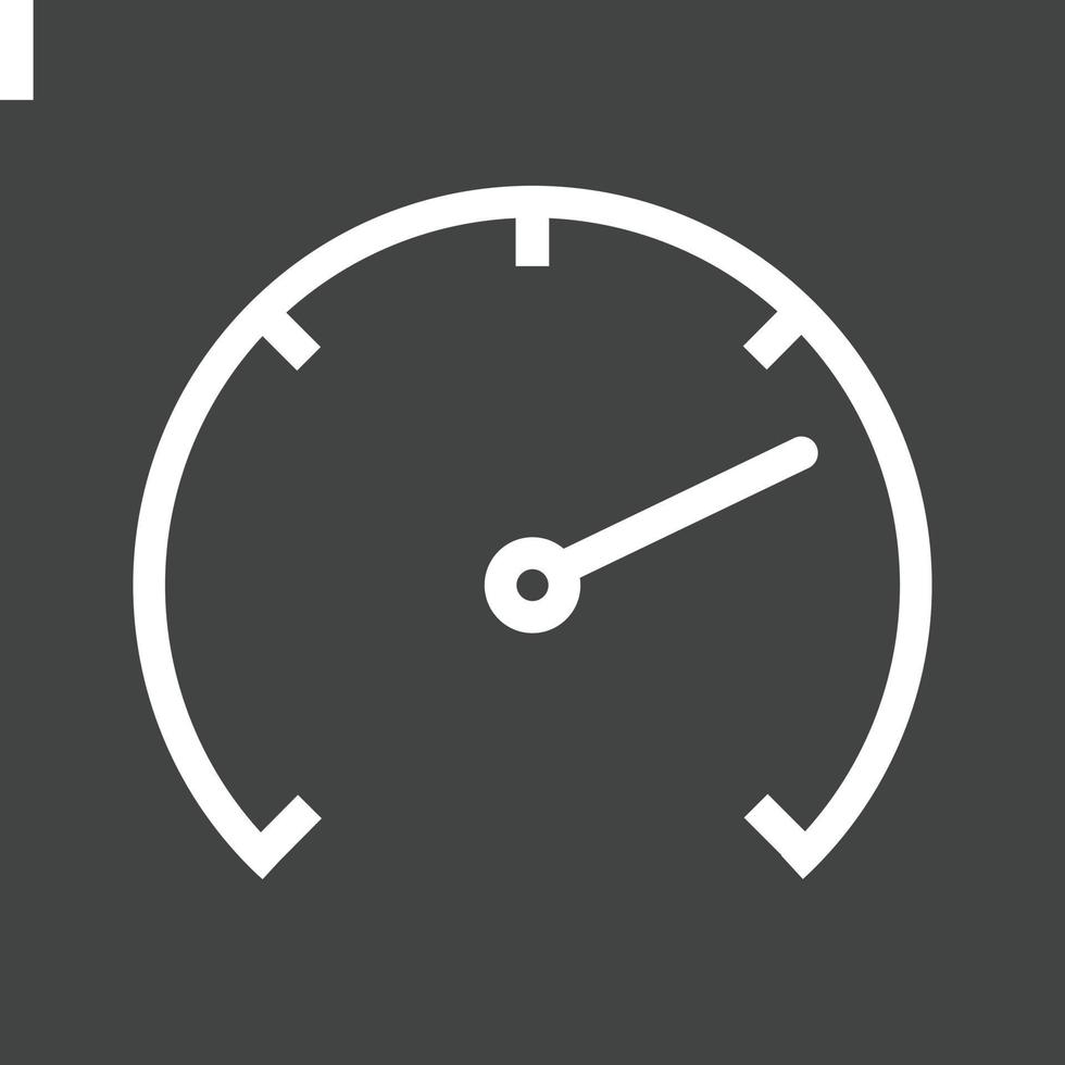 Speedometer Line Inverted Icon vector