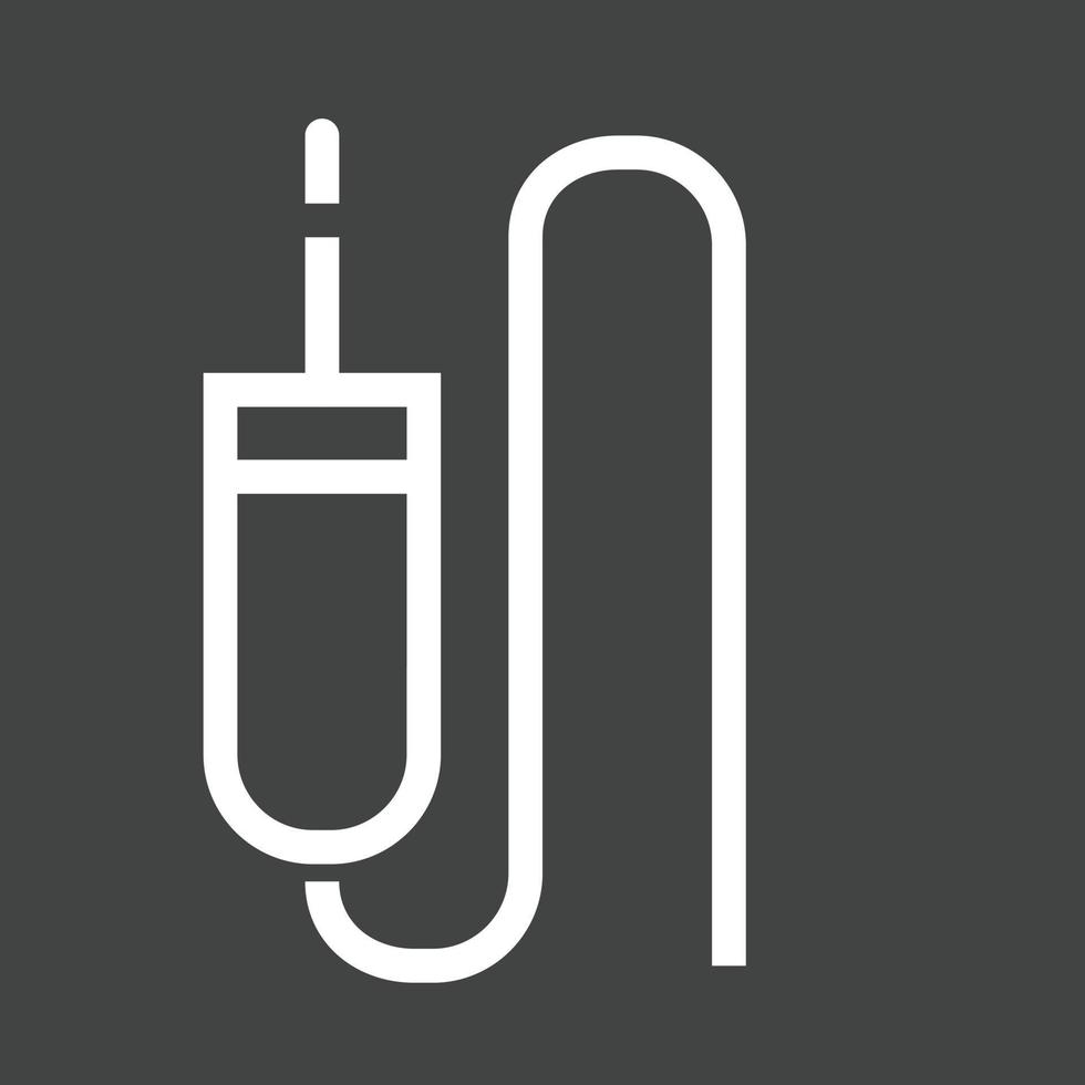 Sound Cable Line Inverted Icon vector