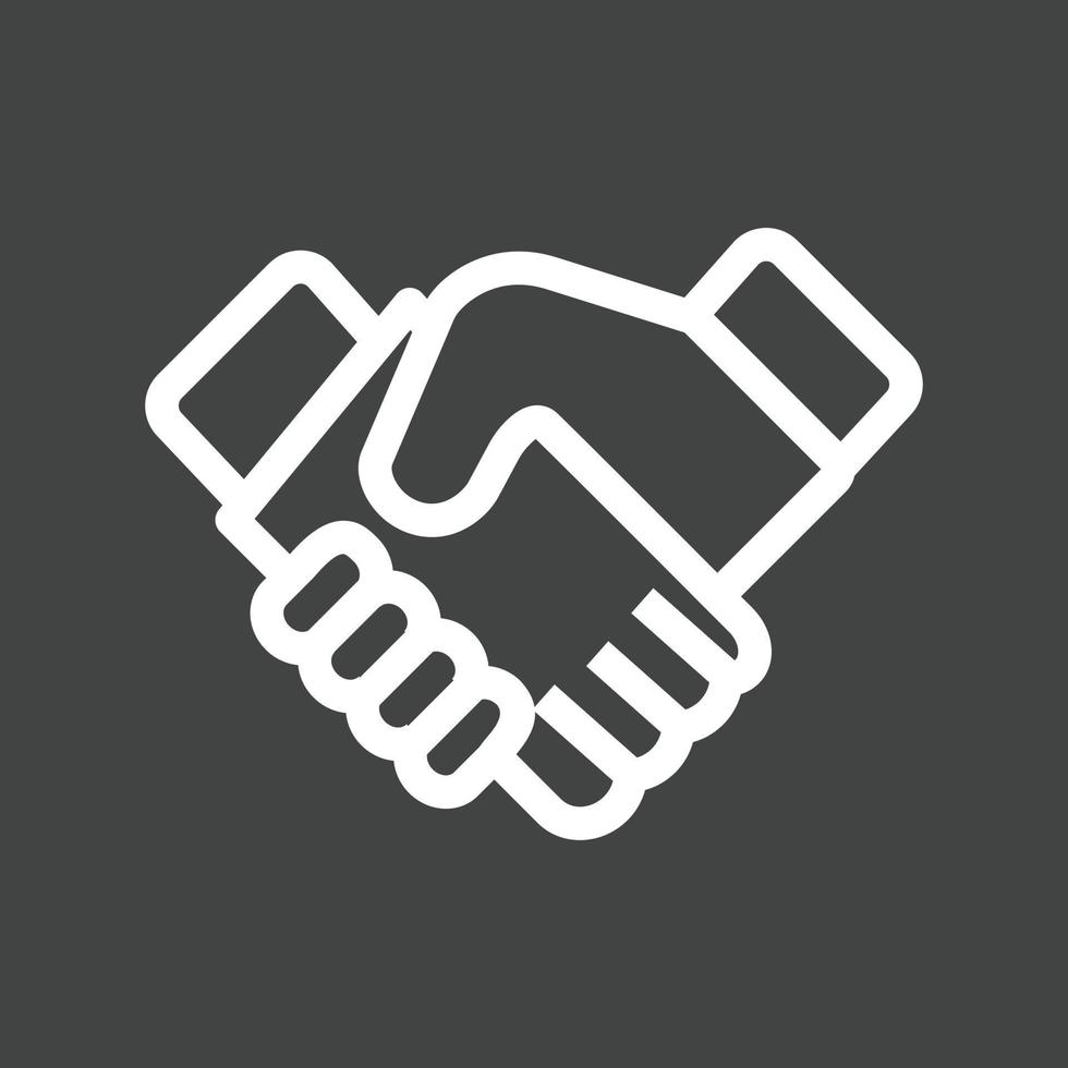 Handshake Line Inverted Icon 14999353 Vector Art at Vecteezy