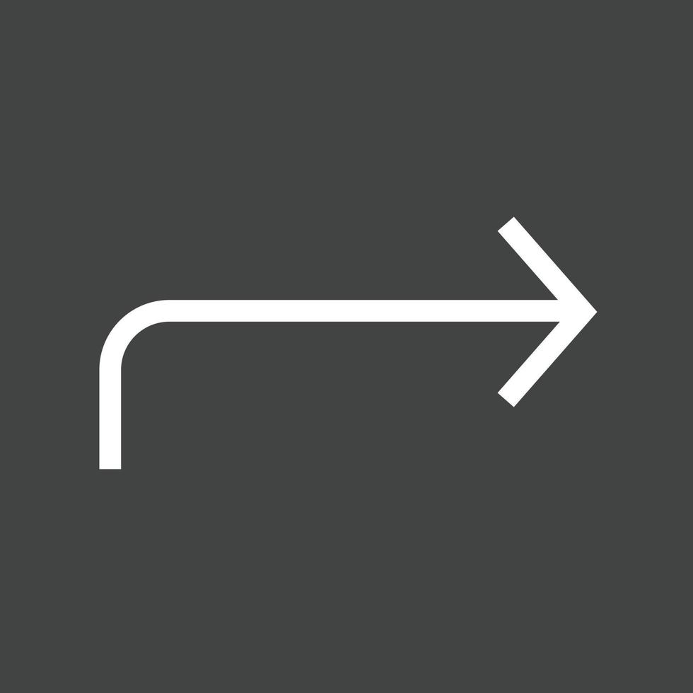 To Left Line Inverted Icon vector