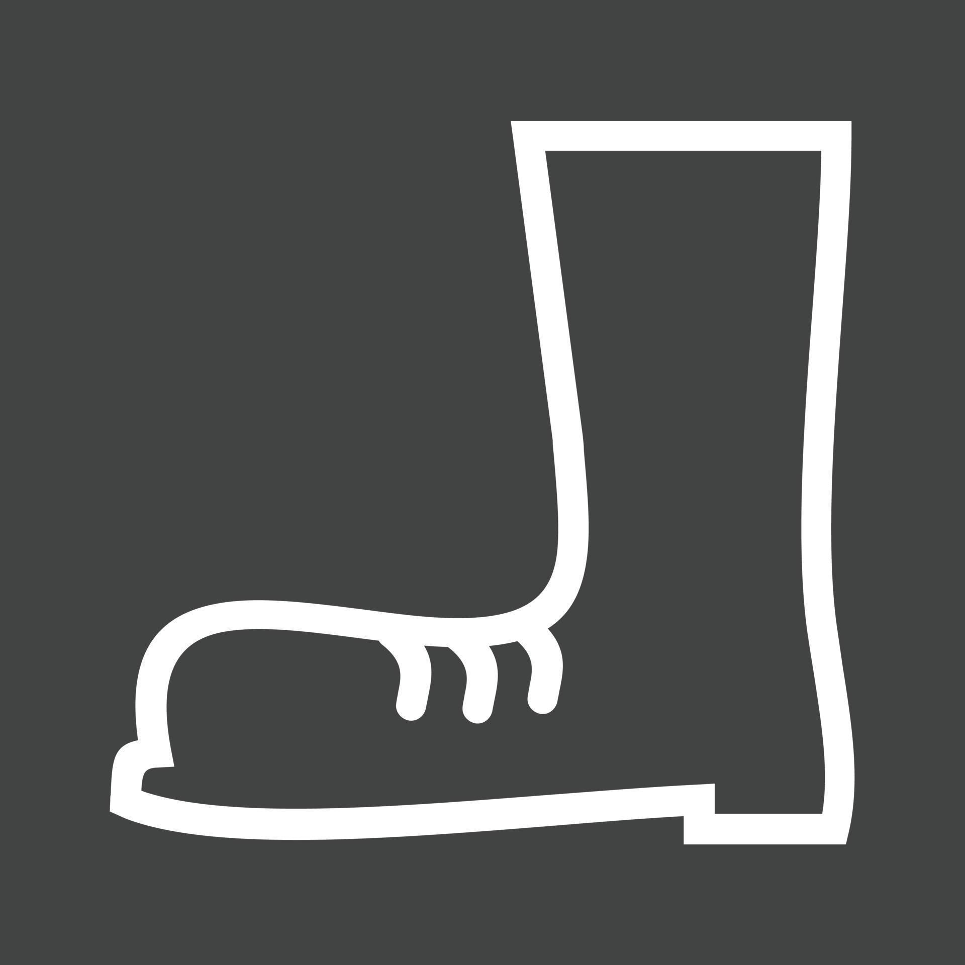 Construction boots Line Inverted Icon 14999508 Vector Art at Vecteezy