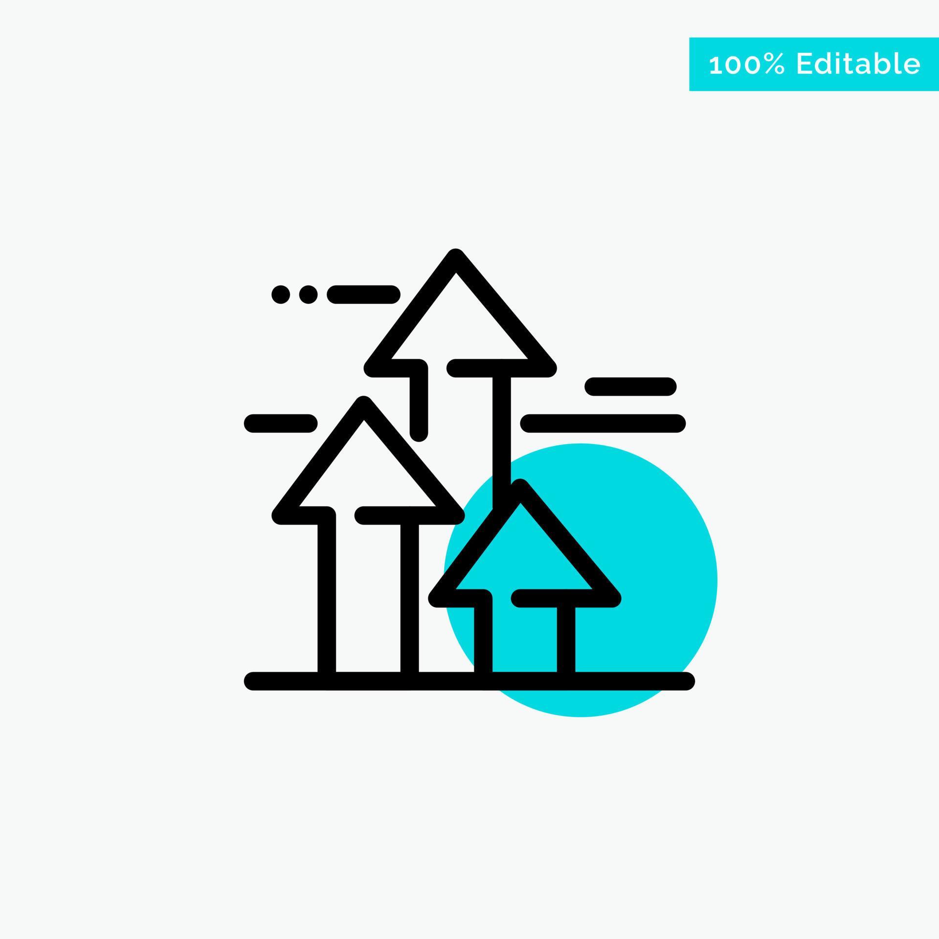 Arrows Break Breaking Forward Limits turquoise highlight circle point ...