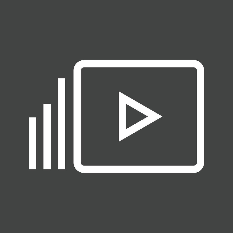 Video Marketing Line Inverted Icon vector