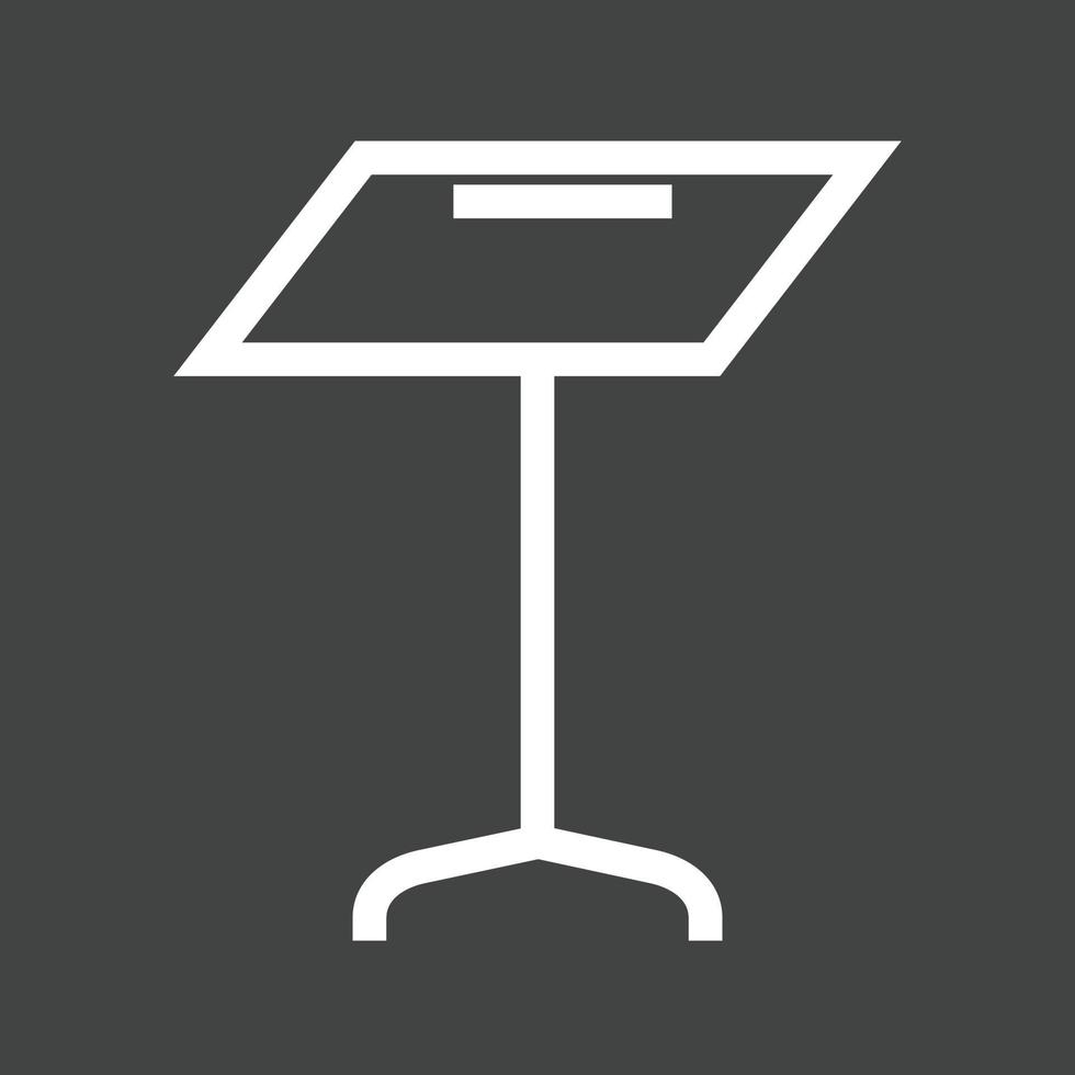 Stand Line Inverted Icon vector