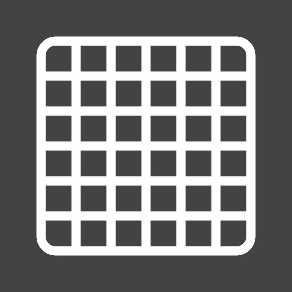 Grid Line Inverted Icon vector