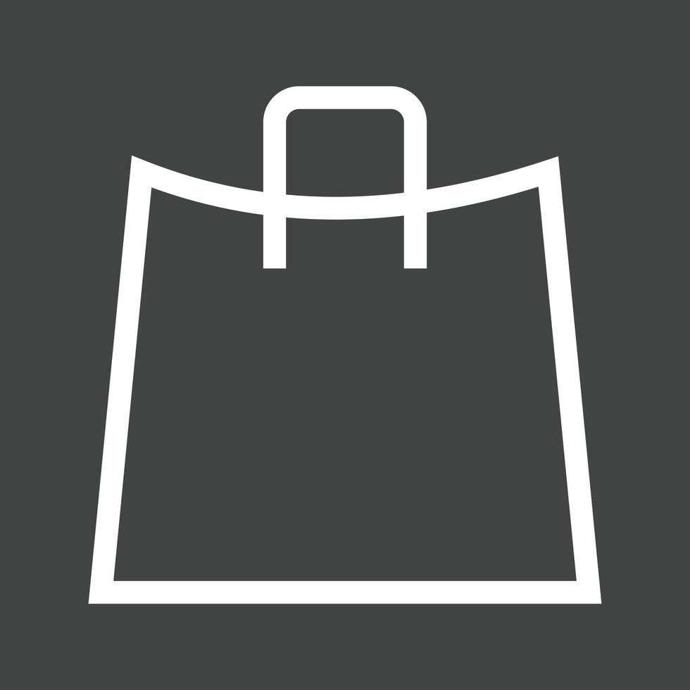 Shopping Bags Line Inverted Icon vector