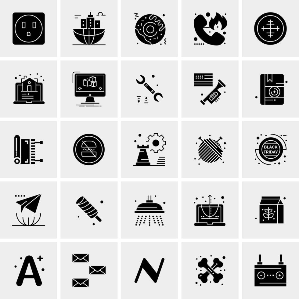 25 Universal Business Icons Vector Creative Icon Illustration to use in web and Mobile Related project