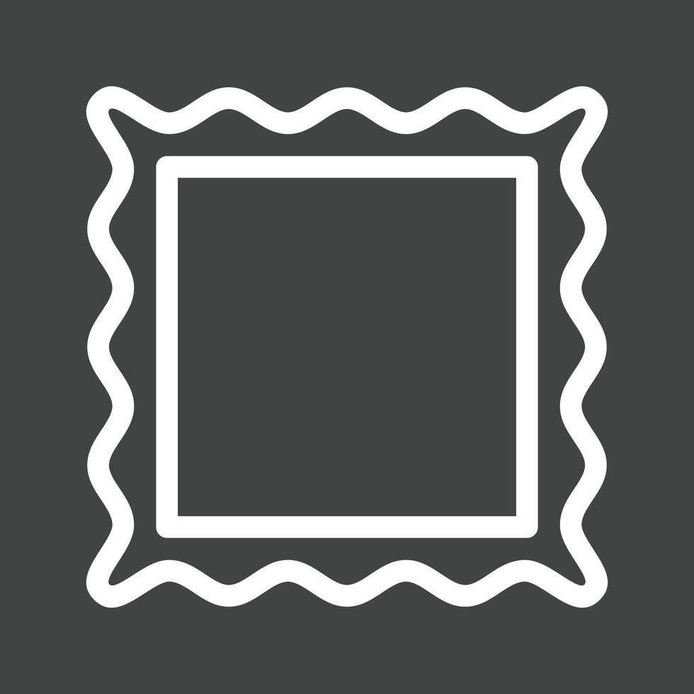 Frame I Line Inverted Icon vector