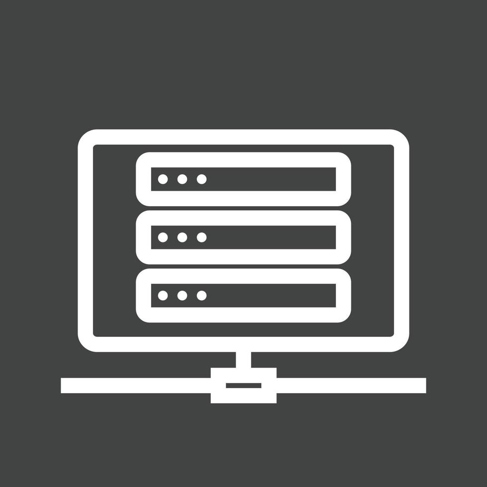 Corrupted Data Line Inverted Icon vector
