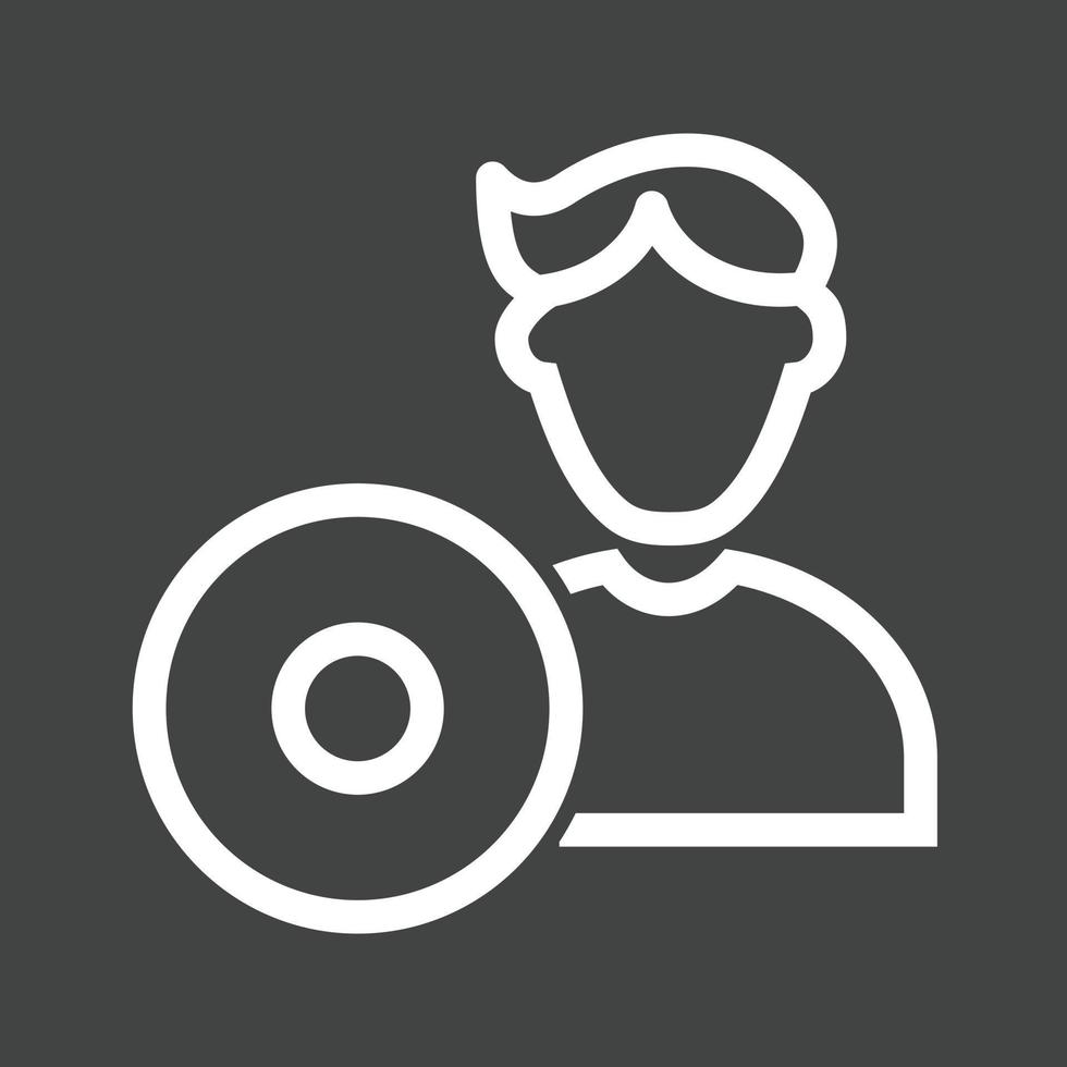 Software Engineer Line Inverted Icon vector