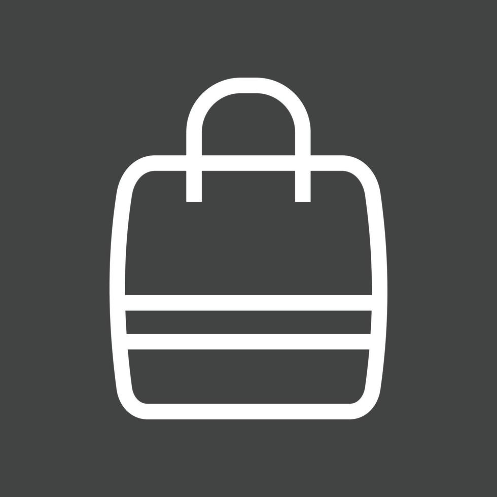 Handbag Line Inverted Icon vector