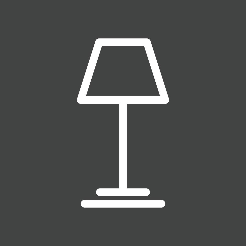 Lamp Line Inverted Icon vector
