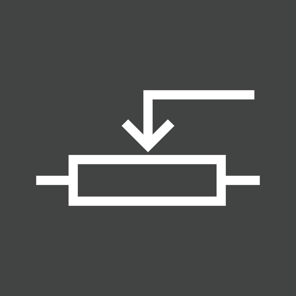 Potentiometer Line Inverted Icon vector