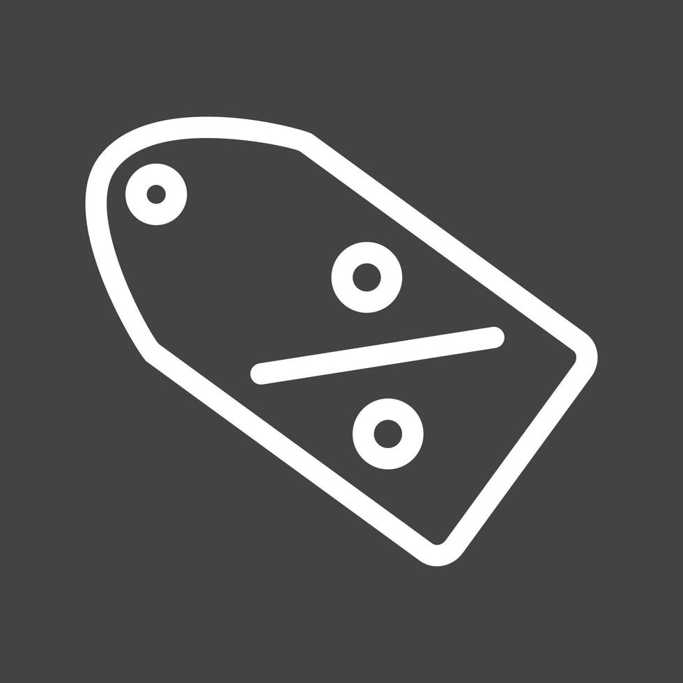 Discount Line Inverted Icon vector