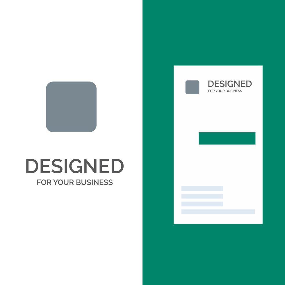 Box Checkbox Unchecked Grey Logo Design and Business Card Template vector