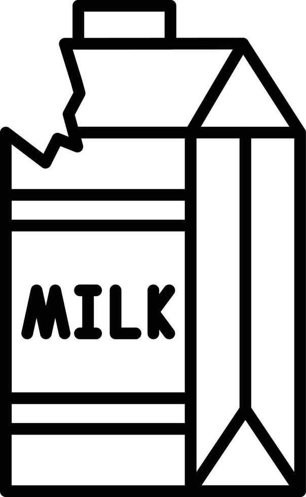 Milk Carton Creative Icon Design vector