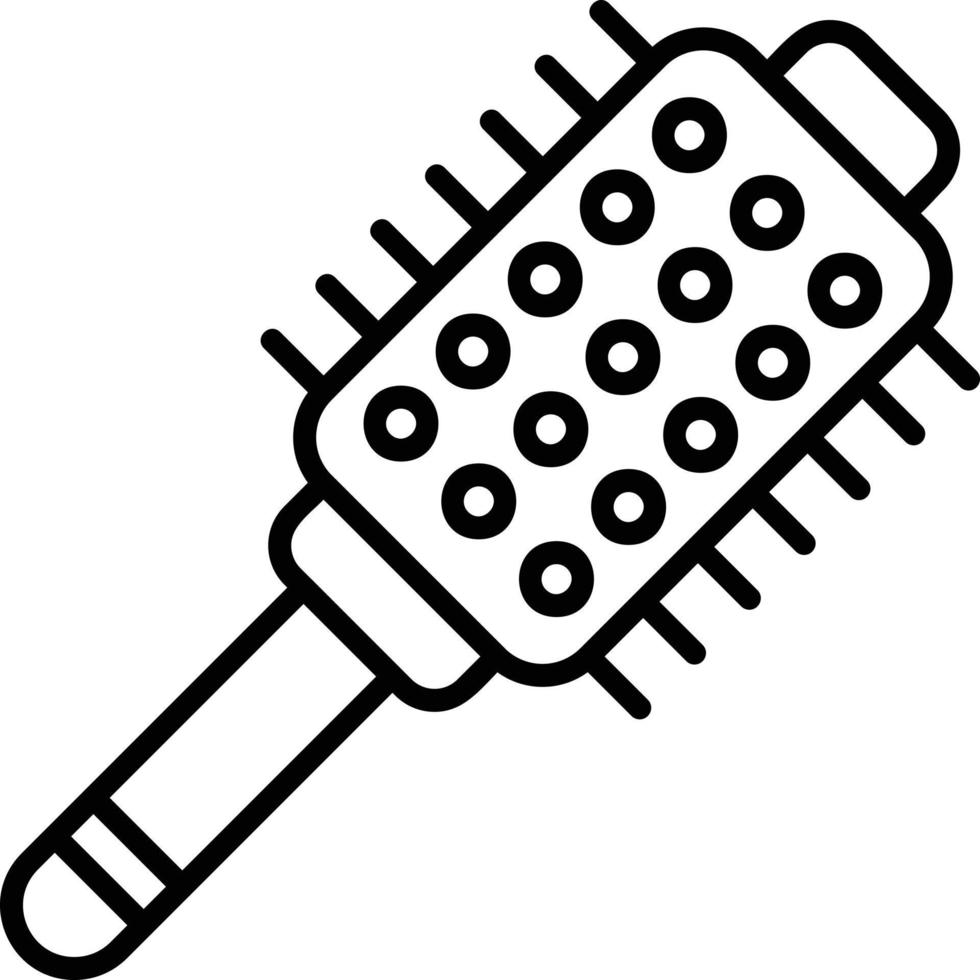 Hair Brush Creative Icon Design vector