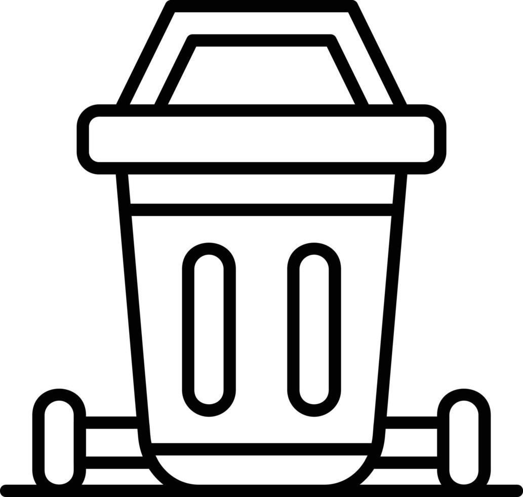 Dustbin Creative Icon Design vector