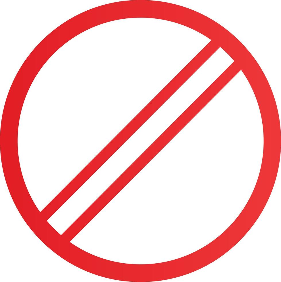 Ban Vector Icon Design