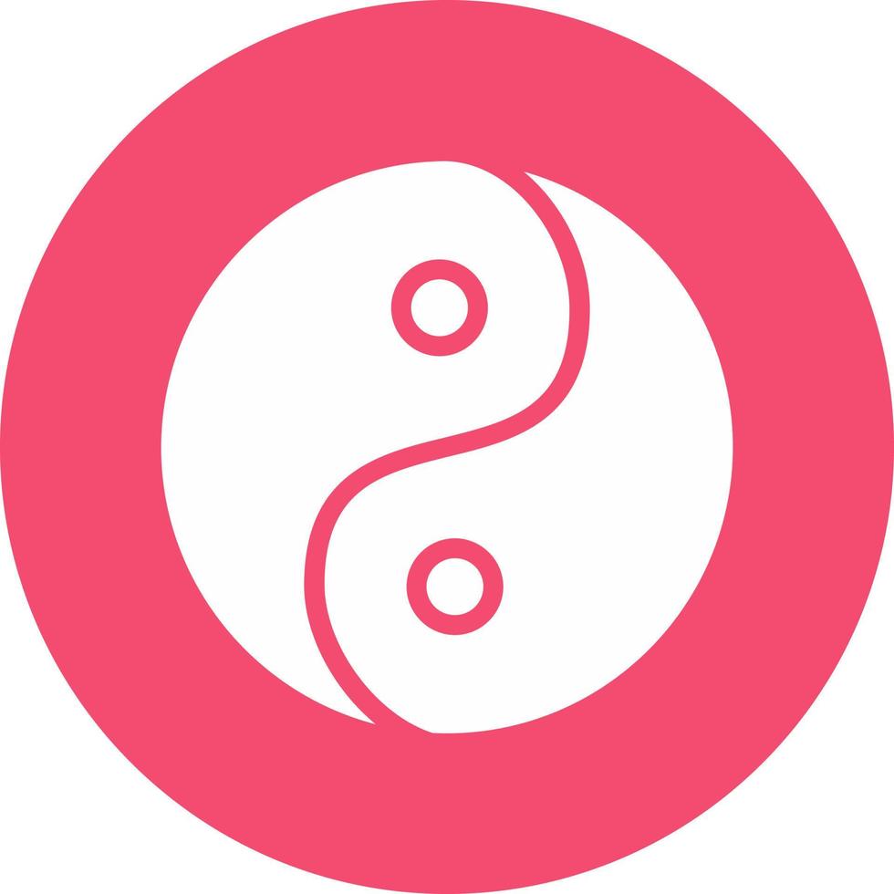 Yin Yang Vector Icon Design