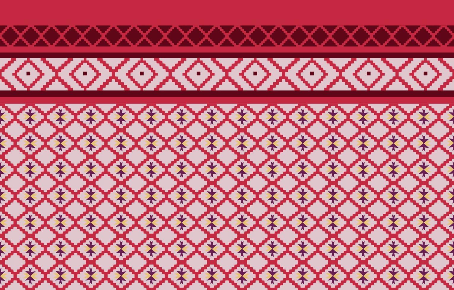 American fabric pattern design. Use geometry to create a fabric pattern. Design for textile industry, background, carpet, wallpaper, clothing, Batik, and ethnic fabric. Colorful. vector