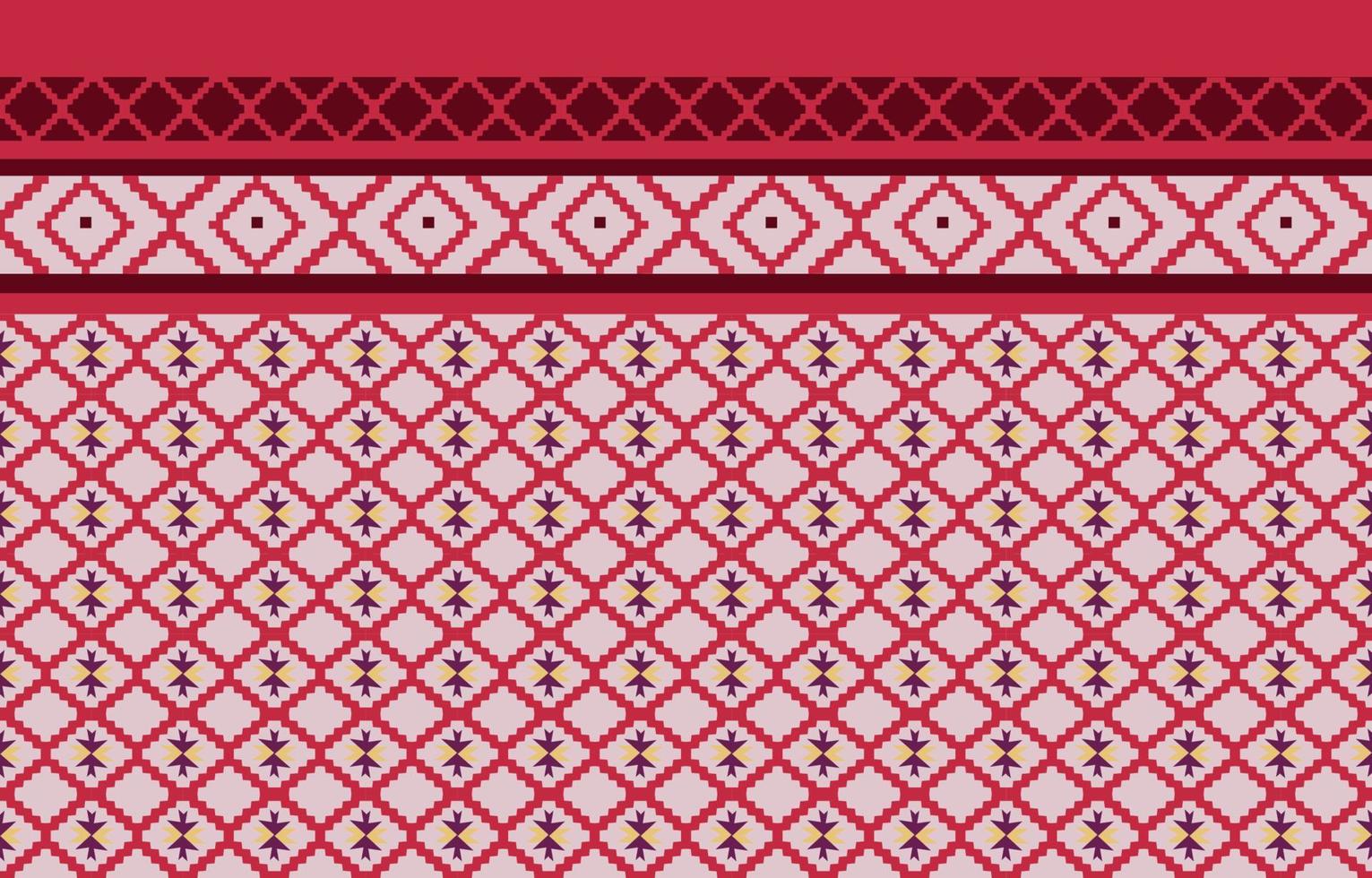 American fabric pattern design. Use geometry to create a fabric pattern. Design for textile industry, background, carpet, wallpaper, clothing, Batik, and ethnic fabric. Colorful. vector