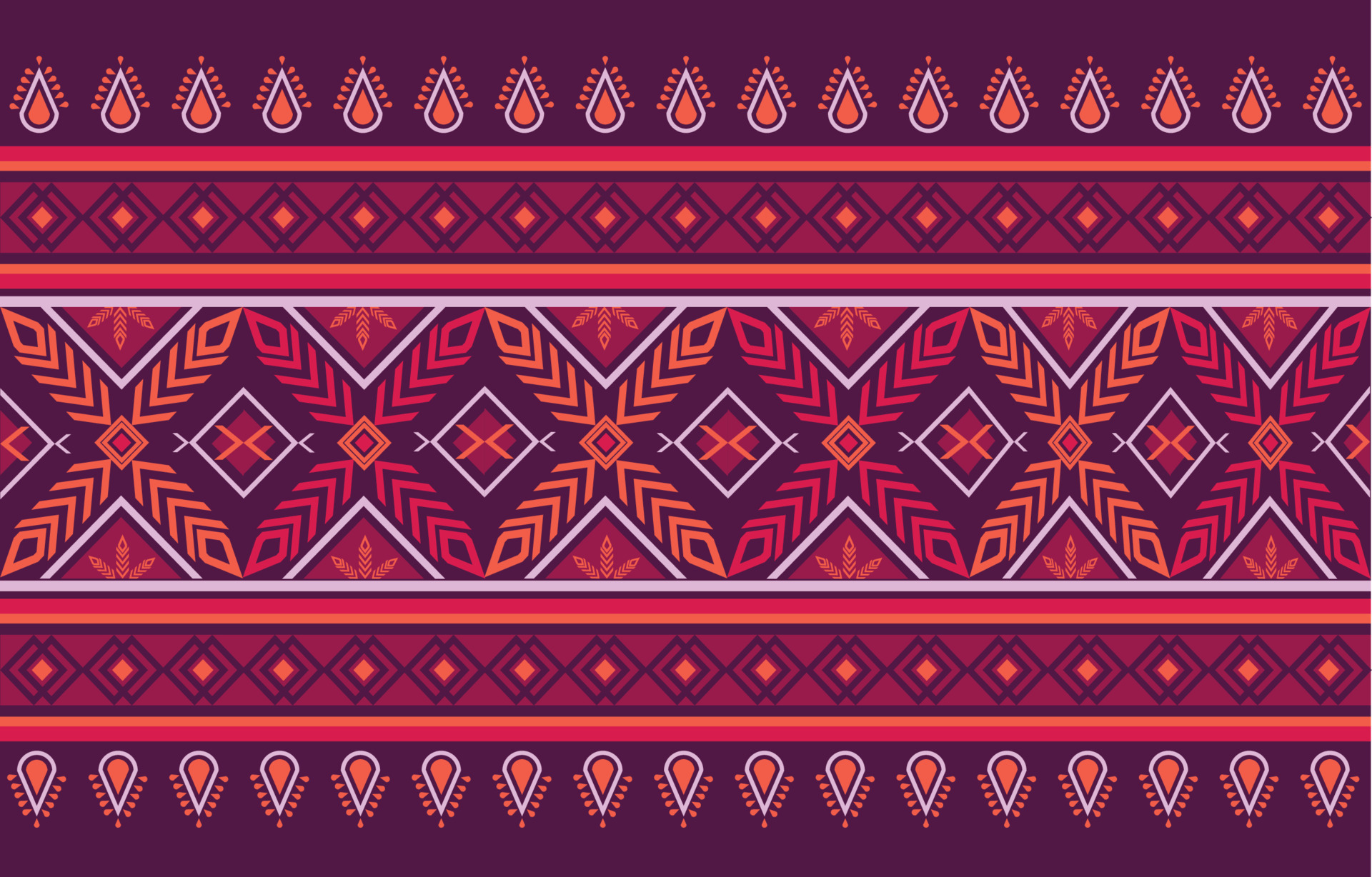 American fabric pattern design use geometry to create a fabric pattern