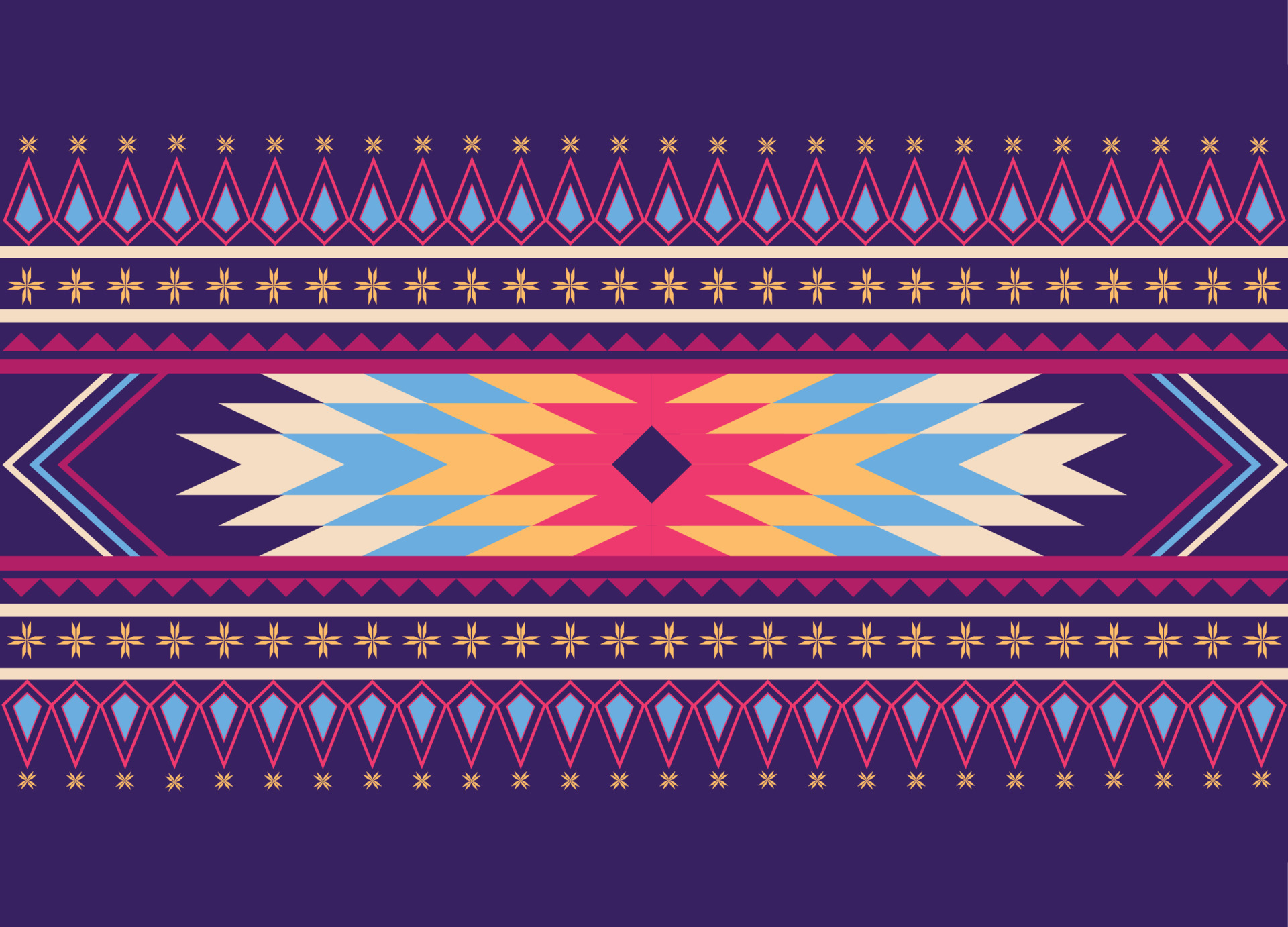 American fabric pattern design use geometry to create a fabric pattern