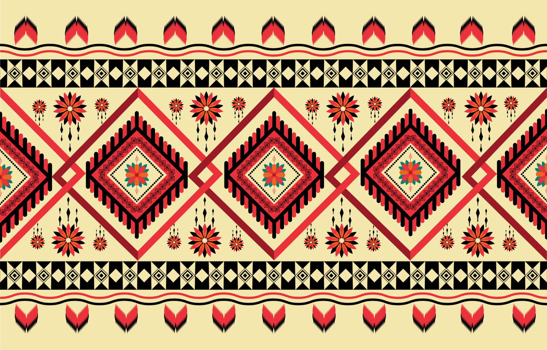 American fabric pattern design use geometry to create a fabric pattern