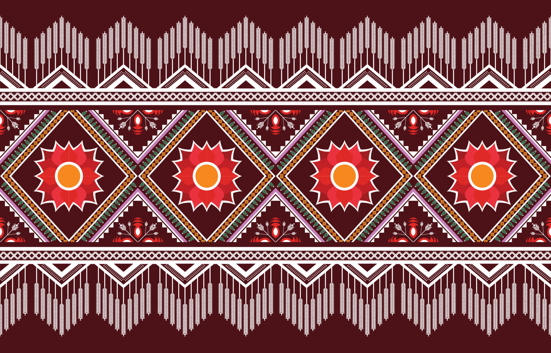 American fabric pattern design use geometry to create a fabric pattern